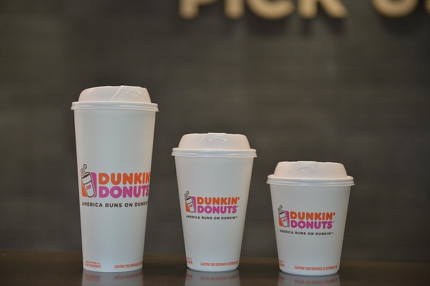 Dunkin' Donuts plans to replace foam cups with paper ones.