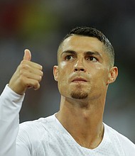 Cristiano Ronaldo arrives to crowd fanfare at Juventus/CREDIT: Richard Heathcote/Getty Images Europe/Getty Images

Cristiano Ronaldo is seen here during the 2018 FIFA World Cup match between Uruguay and Portugal at Fisht Stadium on June 30, 2018 in Sochi, Russia.