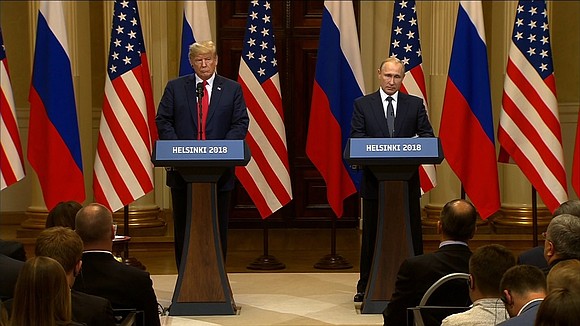 President Donald Trump said Thursday he is "looking forward" to meeting again with Russian President Vladimir Putin to "begin implementing" …