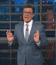 Late night hosts like Jimmy Kimmel and Stephen Colbert went after President Donald Trump for his comments made during Monday's summit with Russian President Vladimir Putin in Helsinki, Finland.