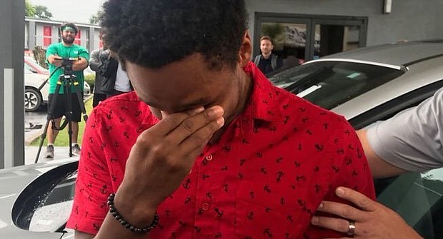 When an Alabama college student's car broke down the night before his first day at a new job, there was one thing he knew he wouldn't do: Not show up.