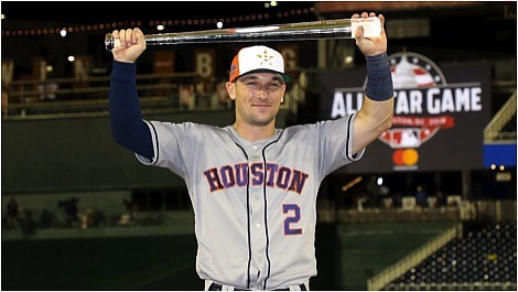 Astros 3B Alex Bregman receives the Ted Williams Most Valuable Player Award