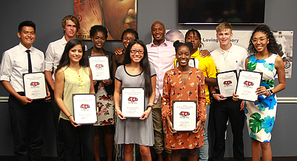 Scholarship Recipients along with Devard Darling, Founder of AsOne Foundation