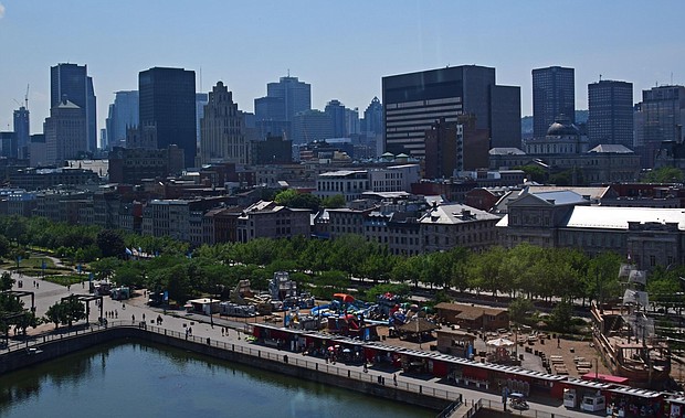 The Montreal skyline as seen from the city's Old Port, which will host an equestrian event in 2019.