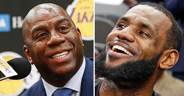 Magic Johnson and LeBron James