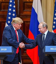 More than a week later, the White House has still not corrected a key omission in its official transcript of President Donald Trump's news conference with Russian President Vladimir Putin.