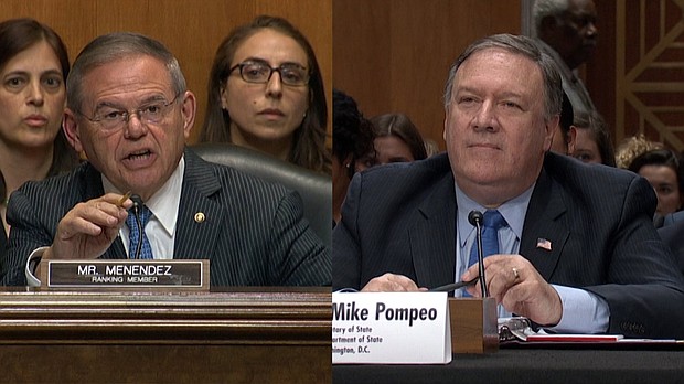 Pompeo hearing gets heated over what Trump told Putin