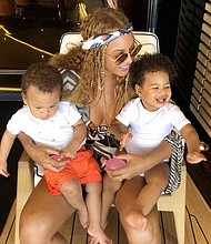A year after she debuted a look at her newborn twins, Beyonce has shared a new photo of the toddlers.A year after she debuted a look at her newborn twins, Beyonce has shared a new photo of the toddlers.