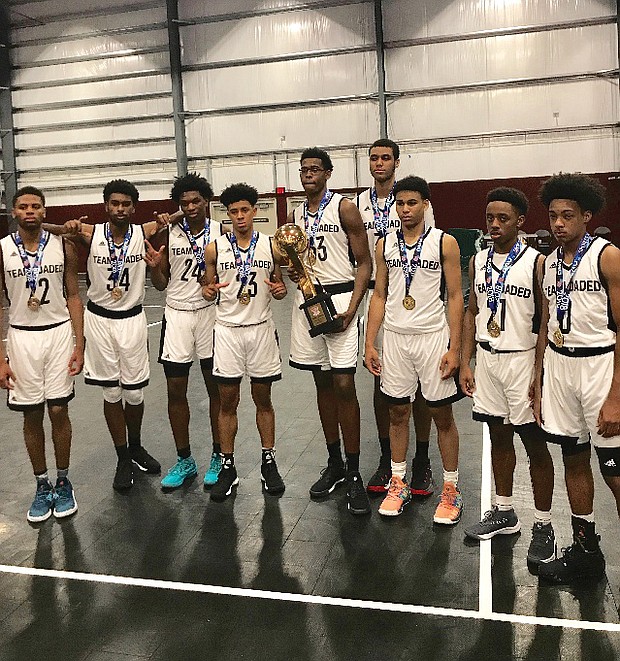 Members of AAU National Champion Team Loaded are rising high school sophomores.