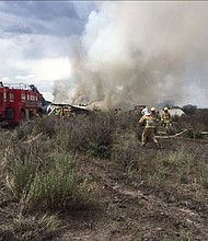 Aeromexico said Tuesday it is aware of an accident involving one of its planes flying from Durango, Mexico, to Mexico City.