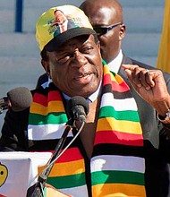 Zimbabwean President Emmerson Mnangagwa heads the Zanu-PF party.