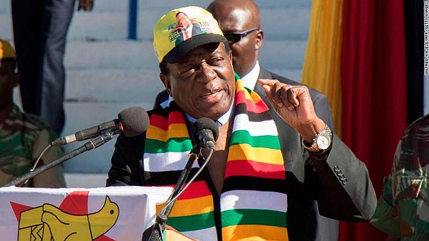 Zimbabwean President Emmerson Mnangagwa heads the Zanu-PF party.
