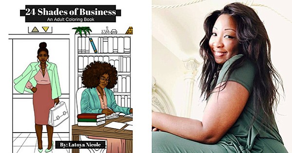 Coloring book for Black women entrepreneurs created by Latoya Nicole