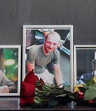 The Russian Foreign Ministry said journalistic documents were found with the bodies identifying the men as Orhan Dzhemal, Kirill Radchenko and Alexander Rastorguyev.