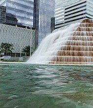 Fountain at Kanawha Plaza in Downtown