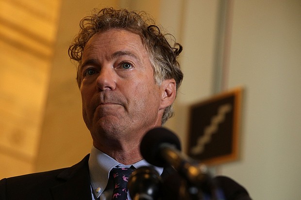 Sen. Rand Paul on Monday invited Russian lawmakers to Washington after meeting Russian members of parliament in Moscow.