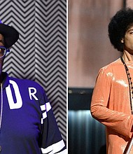 Director Spike Lee attends the after party for the New York premiere of ‘BlacKkKlansman’ (Photo by Michael Loccisano/Getty Images) and Prince speaks onstage during The 57th Annual GRAMMY Awards at the at the STAPLES Center on February 8, 2015 in Los Angeles, California. (Photo by Kevork Djansezian/Getty Images)