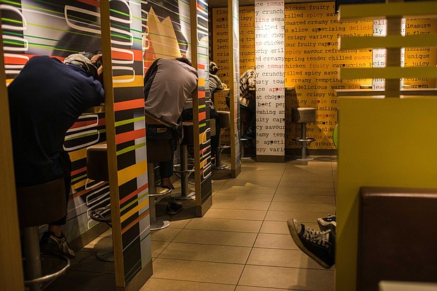 In just five years there's been a sixfold increase in so-called McRefugees in Hong Kong -- residents who spend their nights sleeping in 24-hour McDonald's outlets across the city, a survey has found.