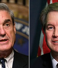 Robert Mueller (L) Brett Kavanaugh (R)