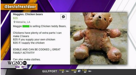 chicken teddy bear cooked