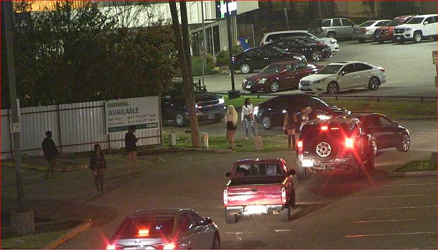 a busy night on Bissonnet