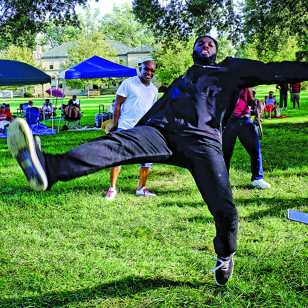 Christopher Woody amazes the crowd with his dance moves and death drop Saturday at the 3rd Annual RVA Soul House Fest held at St. Joseph’s Villa. The free event, a community party, featured six DJs and a host of entertainers serving up a variety of “house music,” a mix of soul and R&B.