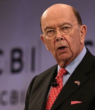 US Secretary of Commerce, Wilbur Ross addresses delegates at the annual Confederation of British Industry (CBI) conference in east London, on November 6, 2017.