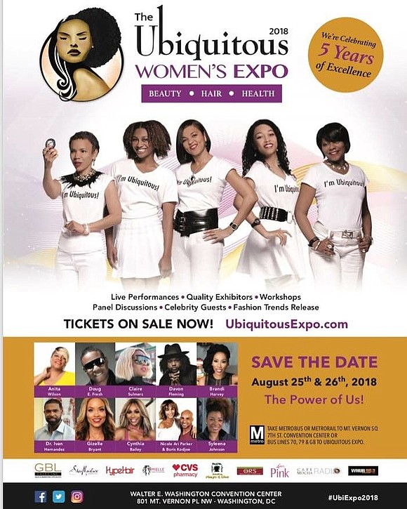 The 2018 Ubiquitous Women’s Expo, formerly known as The Ubiquitous Beauty | Hair | Health Expo, returns to Washington, D.C. …