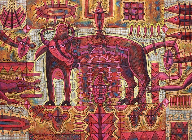 “Fifth Element” Ixrael-Montes-TORO-Mixed Media