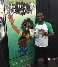 Author Michael David Harrison spotted at the 2018 Houston Black Heritage Festival