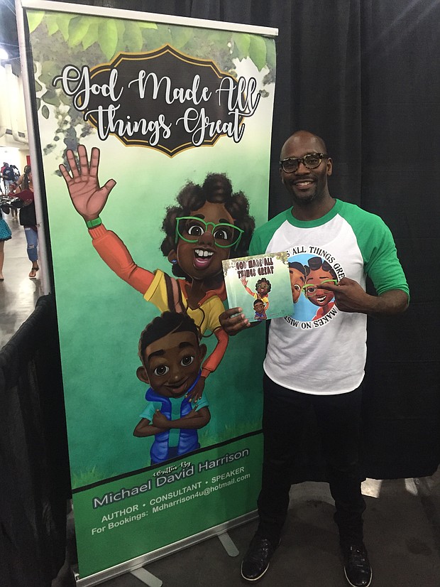 Author Michael David Harrison spotted at the 2018 Houston Black Heritage Festival