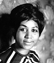 Aretha Franklin's signature song and biggest hit, "Respect" burst from dance halls, car radios and porch windows amid a turbulent year marked by racial tensions and women lobbying for equal rights.  Full Credit: Express Newspapers/Hulton Archive/Getty Images