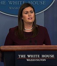 White House Secretary Sarah Sanders 