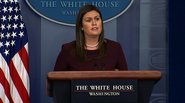 White House Secretary Sarah Sanders 