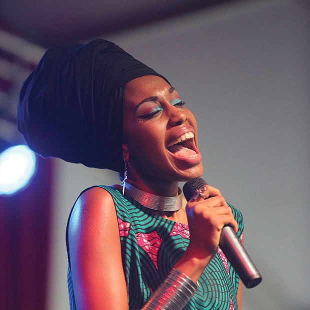 The 9th Annual Richmond Jazz Festival at Maymont last weekend. Vocalist Jassmeia Horn, 27, of Dallas, blows the crowd away Sunday. She is the 2015 Thelonious Monk Competition winner.
