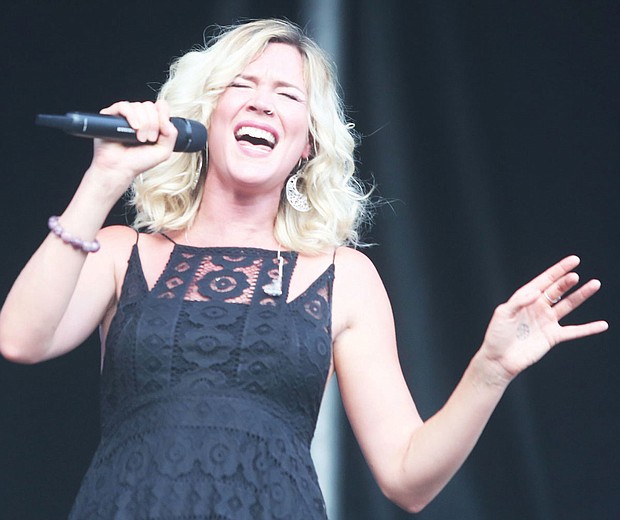 The 9th Annual Richmond Jazz Festival at Maymont last weekend. On Saturday, 31-year-old English singer and actress Joss Stone hit the high notes.