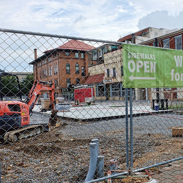 Work continues on 17th Street Farmers’ Market.