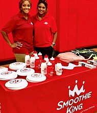 Photograph by Michelle Allen: Alexis Moore (left) and Sade Moore (right).