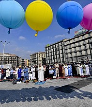 Muslims pray to celebrate Eid al-Adha in Naples