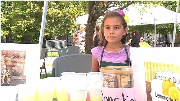 A Metro East girl is using a lemonade stand to raise money so a playground can be built for her …