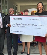 Bank OZK Officials provides BCBCC Chamber with a $25,000 Sponsorship.

