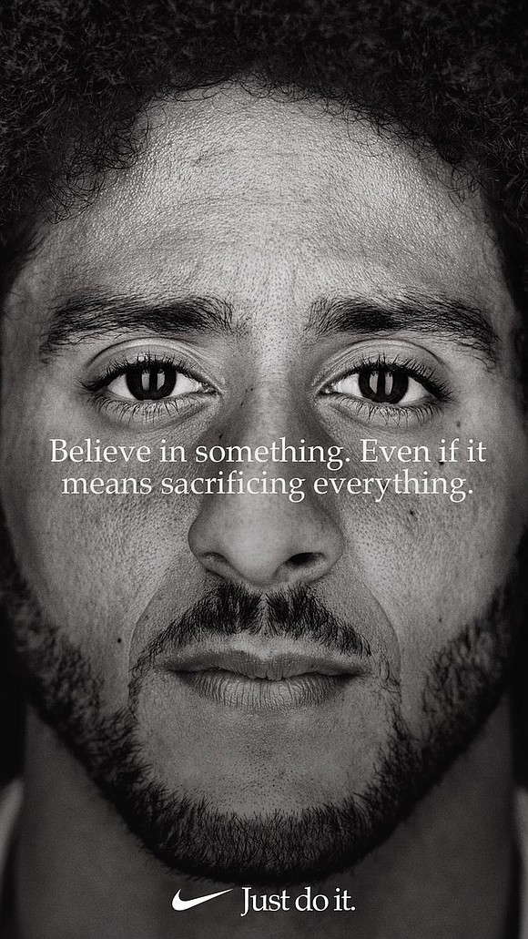 Nike is siding with Colin Kaepernick because he sells. By making the quarterback a face of its 30th anniversary "Just …