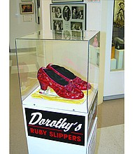 	The ruby slippers were stolen from the Judy Garland Museum in Grand Rapids, Minnesota, in August 2005.