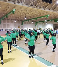 Richmond Public Schools’ All-City Marching Band kicked off the spirit-filled, back-to-school rally for teachers and staff Monday at the Arthur Ashe Jr. Athletic Center.