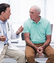 Photo courtesy of Getty Images (Man with the doctor)