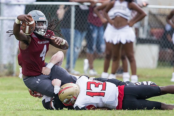 Two Taylors added up to one exciting Virginia Union University football victory as the Alvin Parker coaching era got underway.