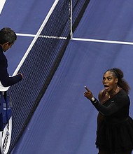 	The US Open has fined Serena Williams $17,000 for three code violations during her loss in Saturday's women's singles final, the United States Tennis Association said.  CREDIT: Jamie Lawson/Getty Images for U