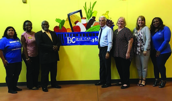 A grand opening ceremony was recently held for the Blue Cap Food Pantry located on 2155 Broadway St. in Blue Island. The Food Pantry is partnering with the Greater Chicago Food Depository and will be mostly operated by people with intellectual disabilities. Photo Credit: Provided by Blue Cap