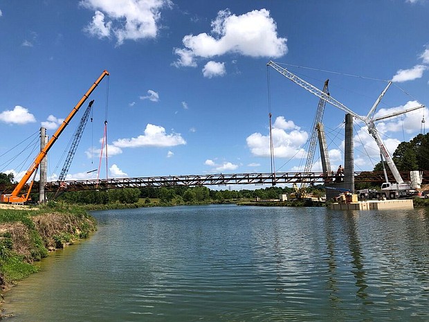 Mason Park Bridge Install