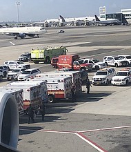 Passenger Larry Coben was aboard the Emirates flight this morning where several passengers reported feeling ill.